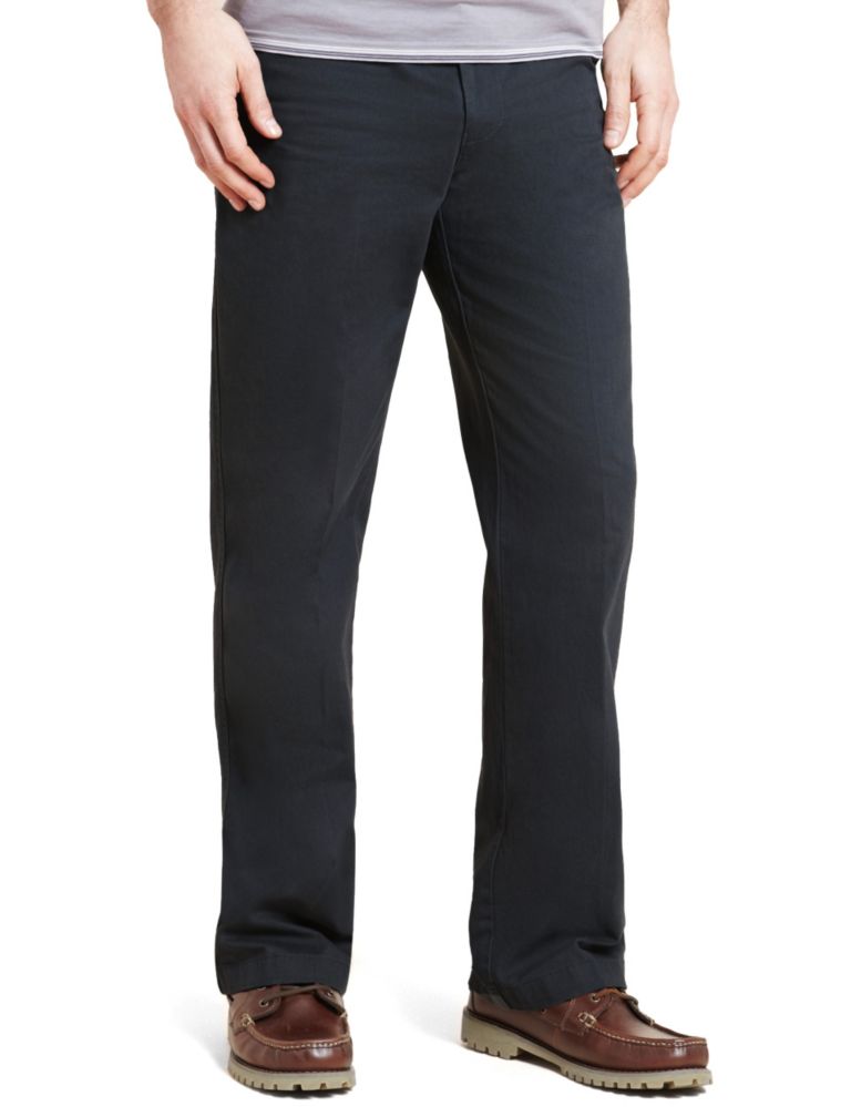 Big & Tall Pure Cotton Active Waist Chinos 1 of 2