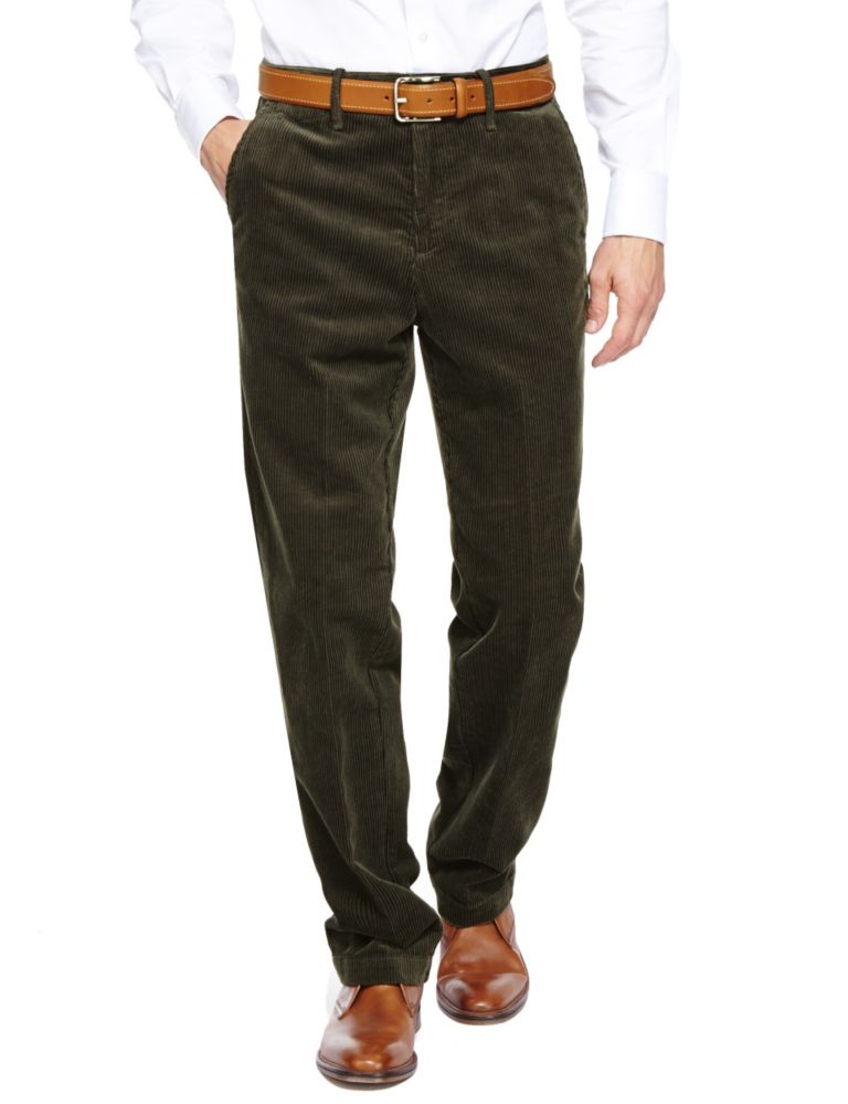 Big & Tall Pure Cotton Corduroy Trousers 1 of 3