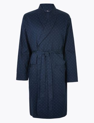 Big & Tall Pure Cotton Dressing Gown Image 2 of 4
