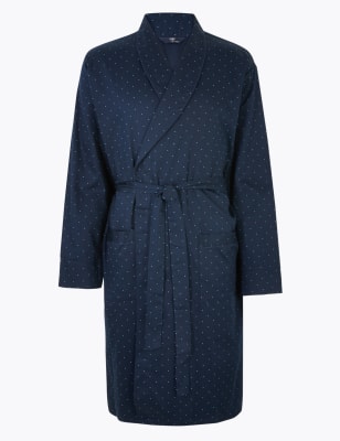 Big & Tall Pure Cotton Dressing Gown Image 2 of 4