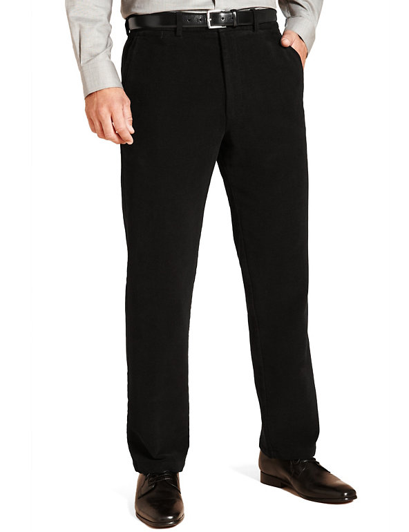 Big & Tall Pure Cotton Moleskin Trousers Image 1 of 2