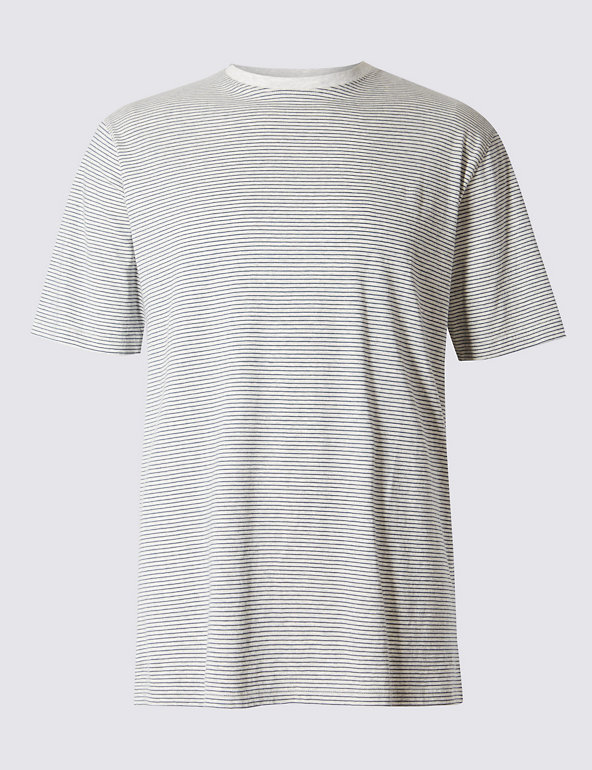Big & Tall Pure Cotton Regular Fit T-Shirt with StayNEW™ Image 1 of 2