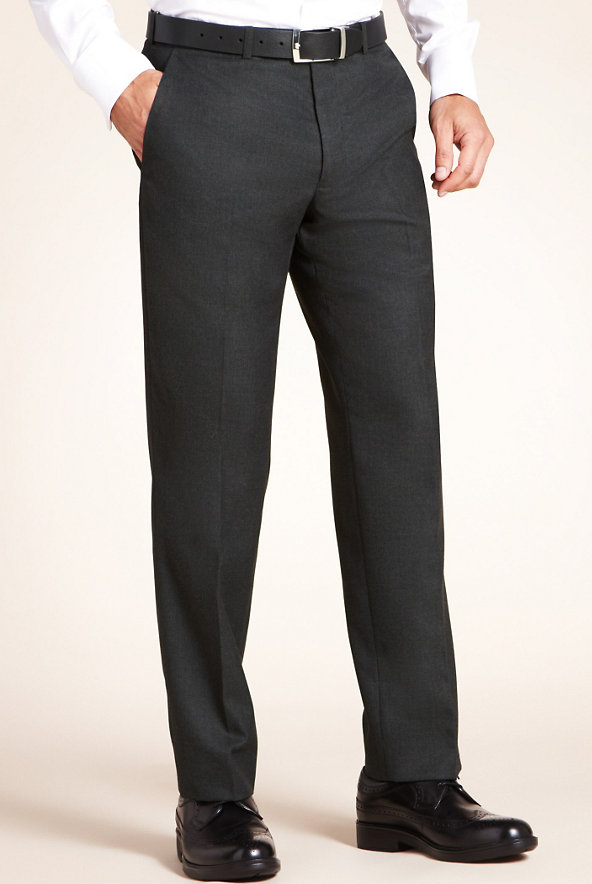 Big & Tall Regular Fit Flat Front Trousers Image 1 of 1