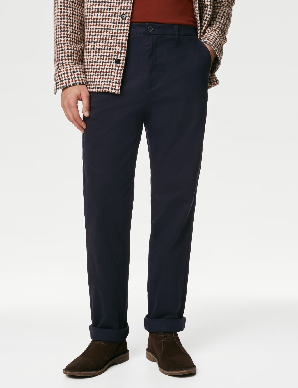 Big & Tall Regular Fit Stretch Chinos 3 of 5