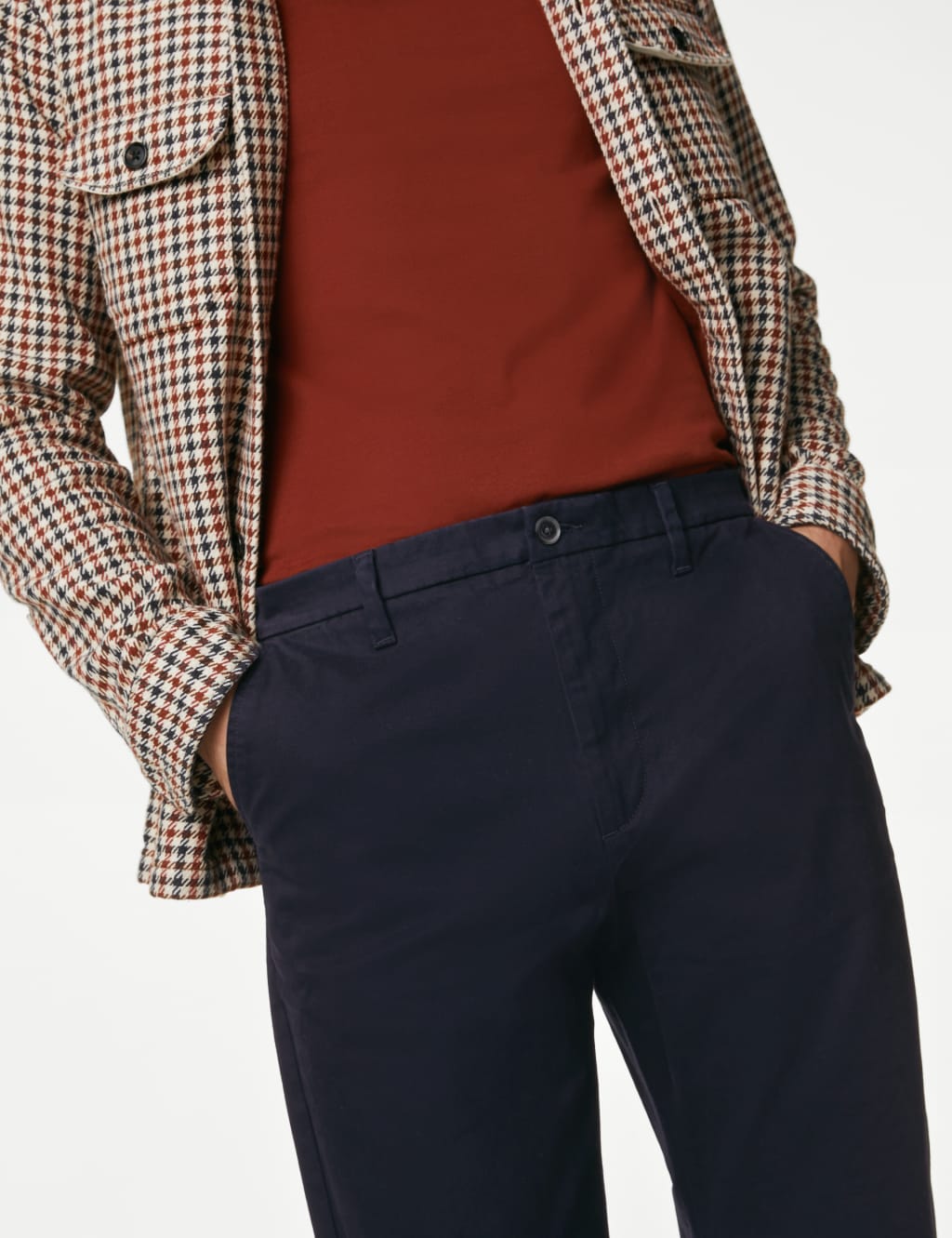 Big & Tall Regular Fit Stretch Chinos 4 of 5
