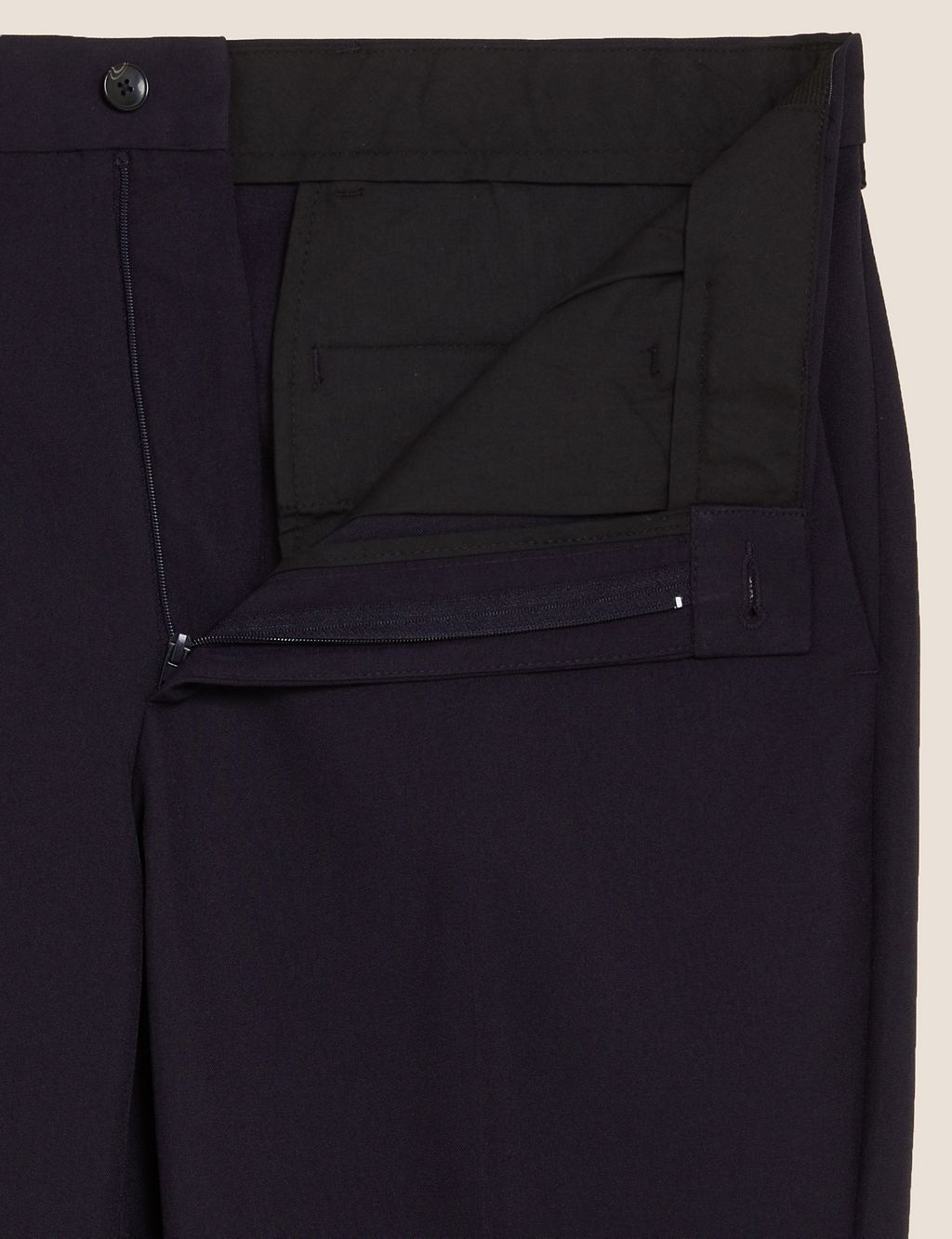 Big & Tall Regular Fit Trousers with Active Waist 4 of 8