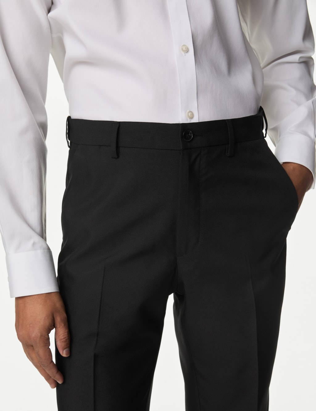 Big & Tall Regular Fit Trousers with Active Waist 4 of 7