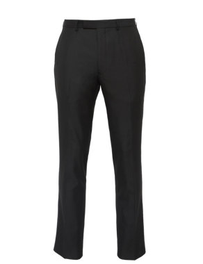 Big & Tall Slim Fit Flat Front Trousers Image 2 of 6