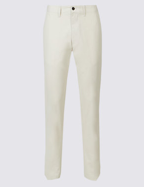 Big & Tall Straight Fit Pure Cotton Chinos Image 2 of 4