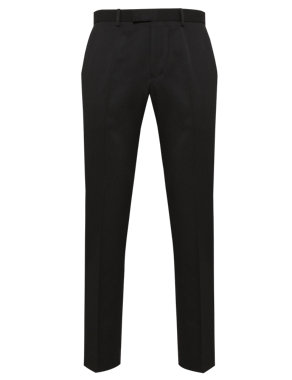 Big & Tall Straight Leg Flat Front Twill Trousers Image 2 of 6