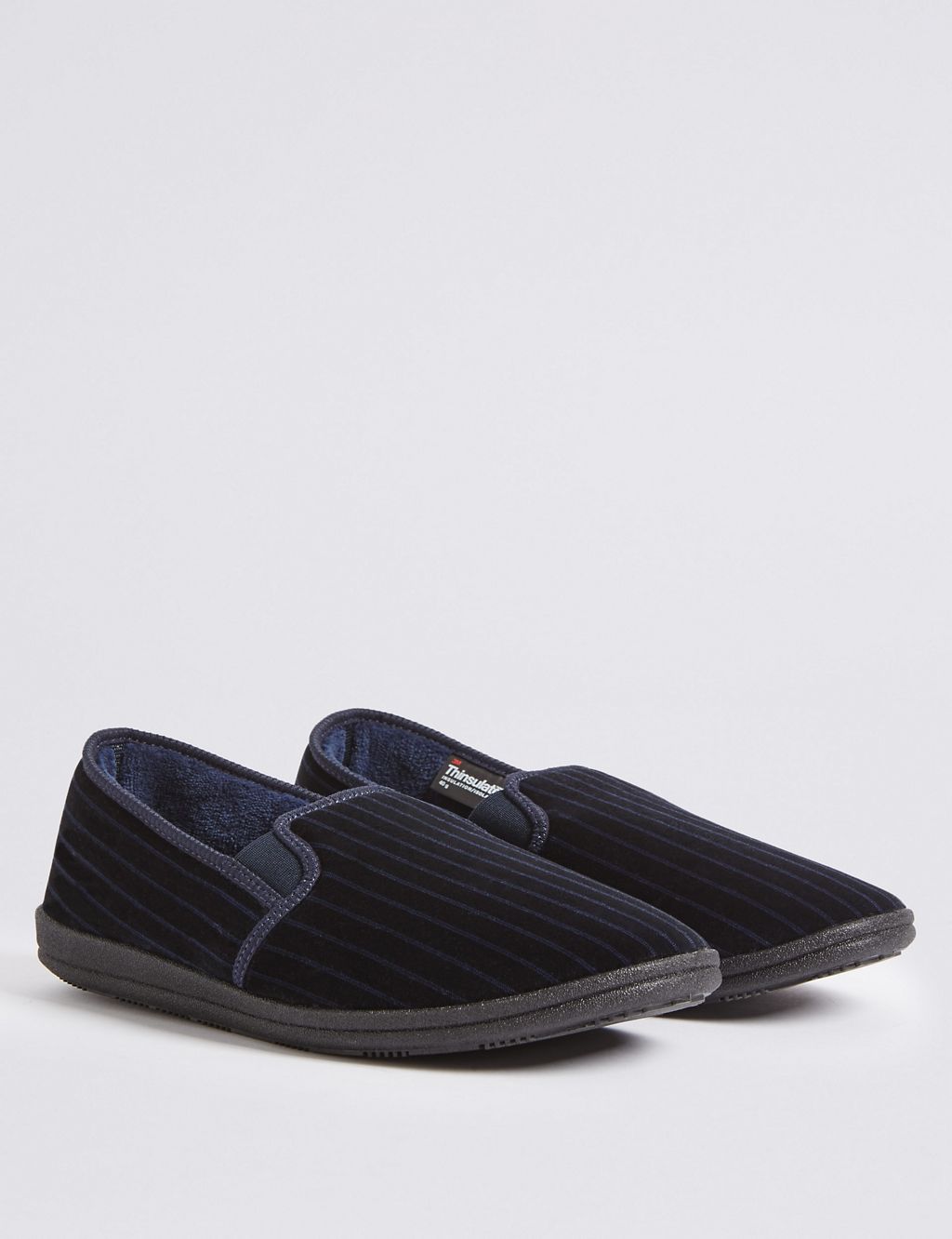 Big & Tall Striped Slippers with Freshfeet™ 2 of 6