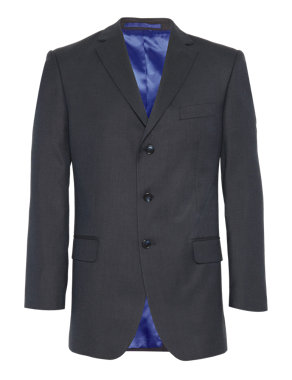 Big & Tall Supercrease™ 3 Button Jacket with Wool Image 2 of 8