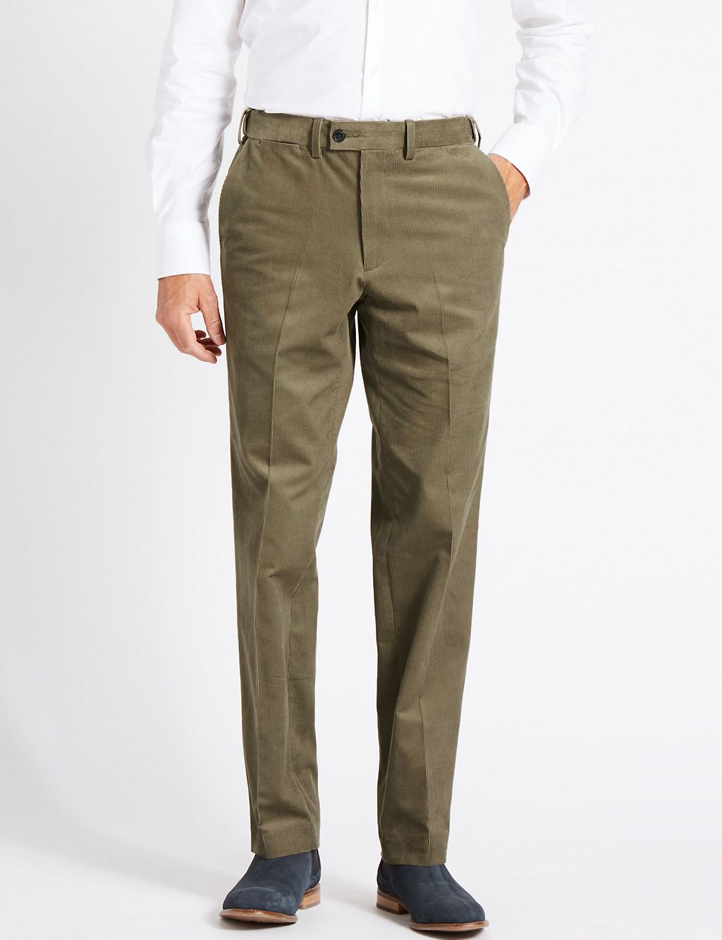Big & Tall Tailored Fit Corduroy Trousers 3 of 4
