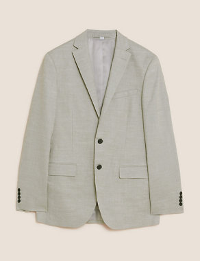 Big & Tall Tailored Fit Linen Rich Suit Jacket Image 2 of 7