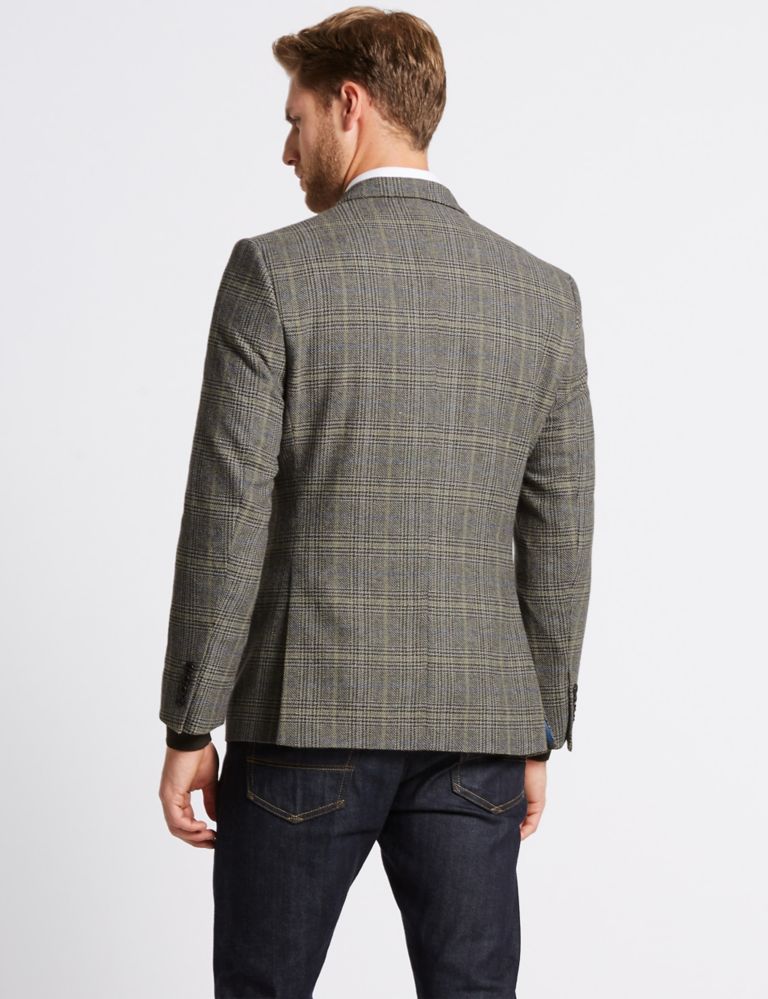 Big & Tall Wool Blend Checked Jacket 4 of 7