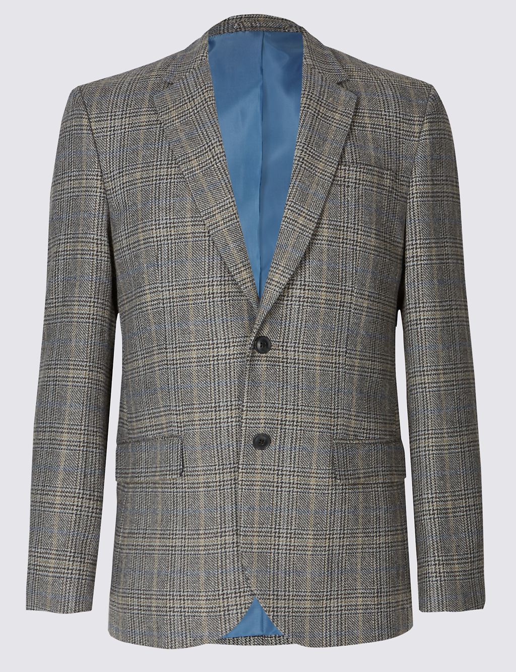 Big & Tall Wool Blend Checked Jacket 1 of 7