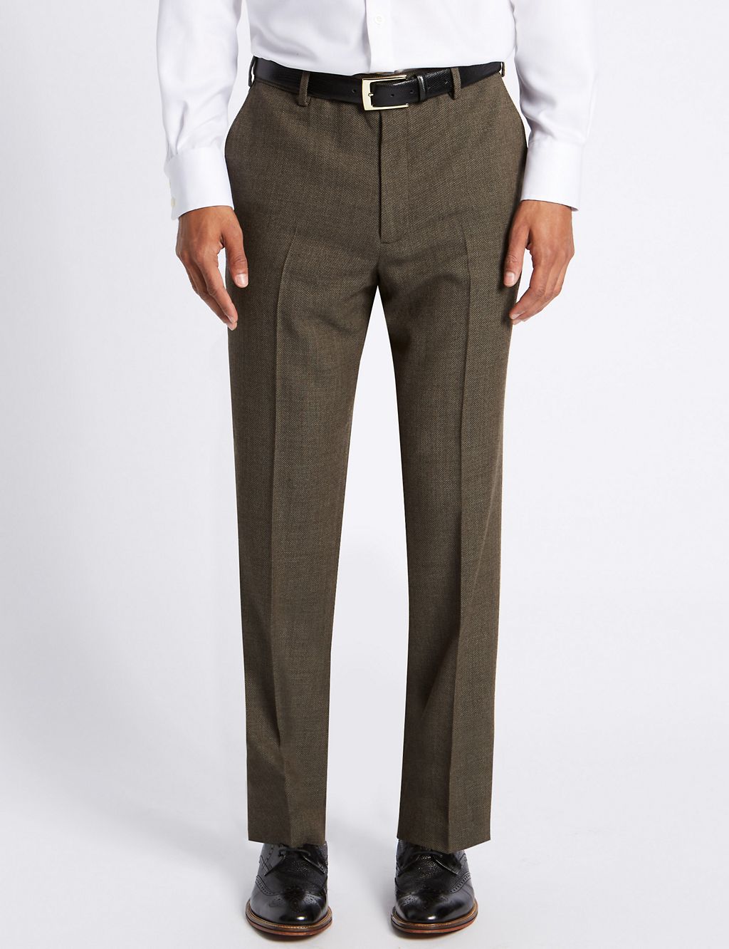 Big & Tall Wool Rich Flat Fronted Trousers 3 of 5