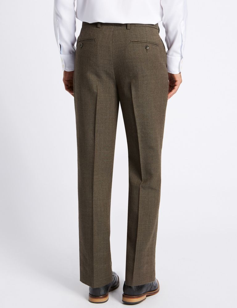 Big & Tall Wool Rich Flat Fronted Trousers 4 of 5