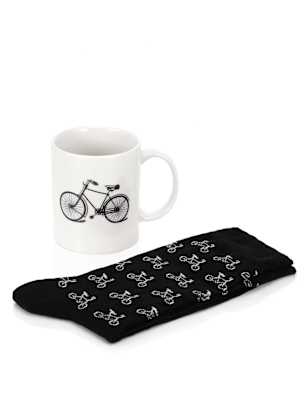 Bike Mug & Socks Set M&S