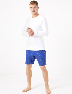 Bike Print Pyjama Shorts M S Collection M S