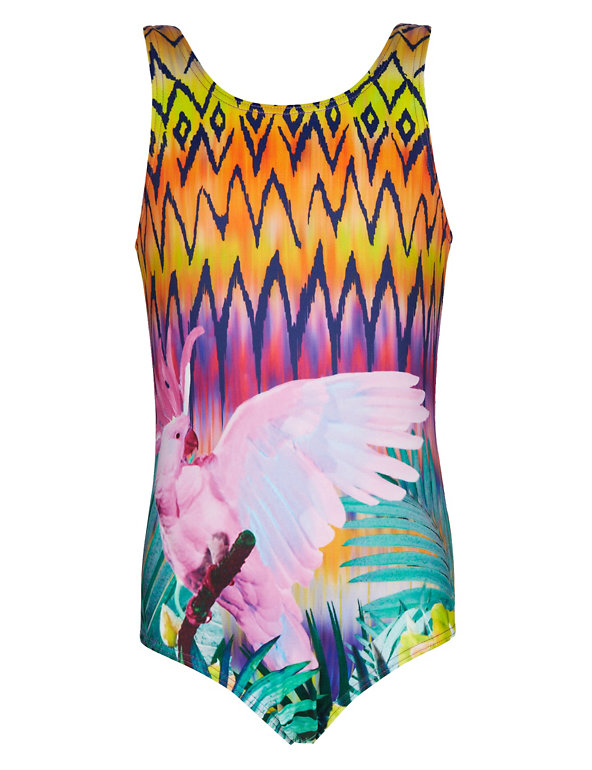 Bird Photographic Swimsuit with Chlorine Resistant (5-14 Years) Image 1 of 2
