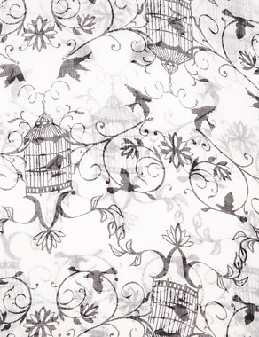 Birdcage Print Scarf Image 2 of 3