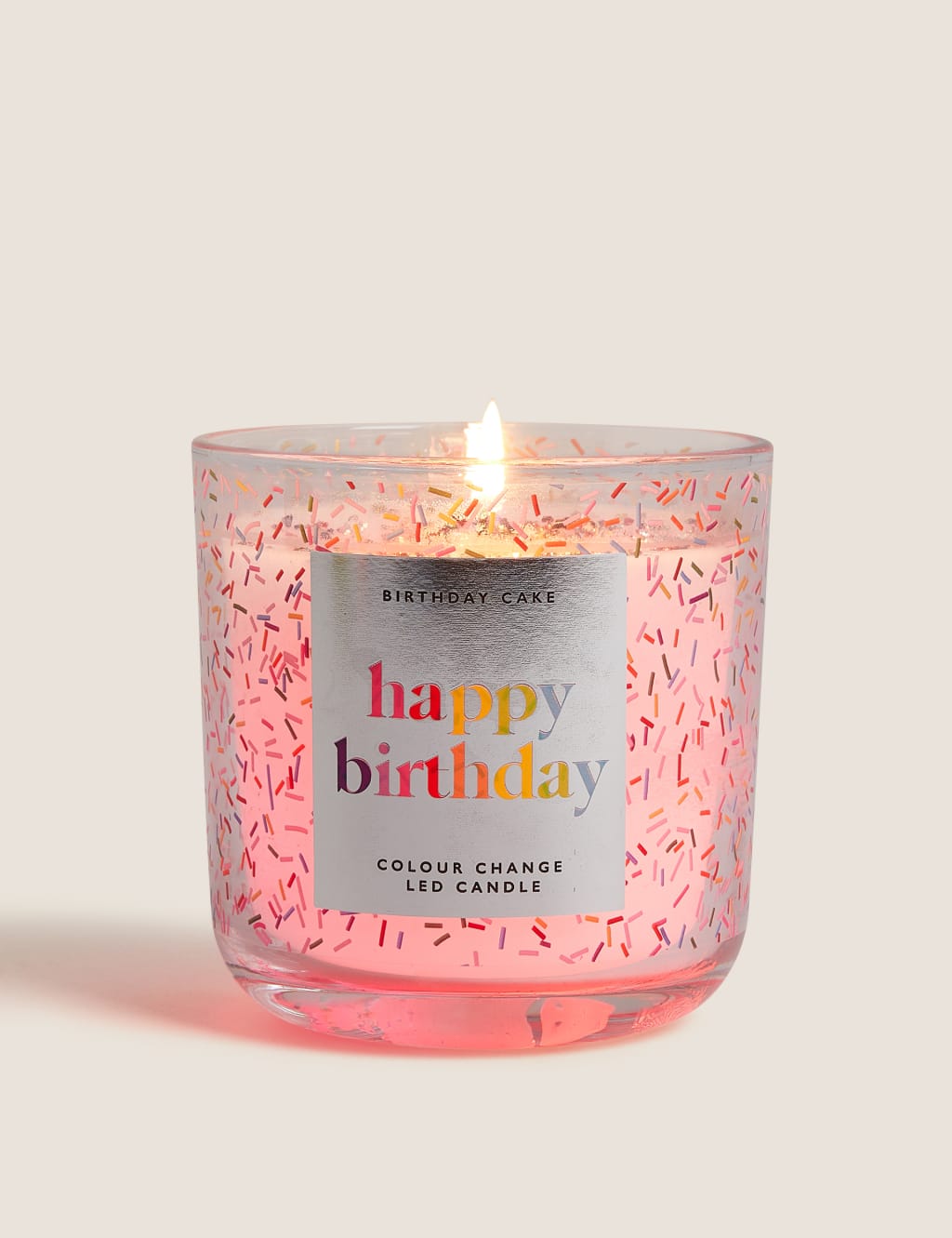 Birthday Cake Colour Change Light Up Candle M&S Collection M&S