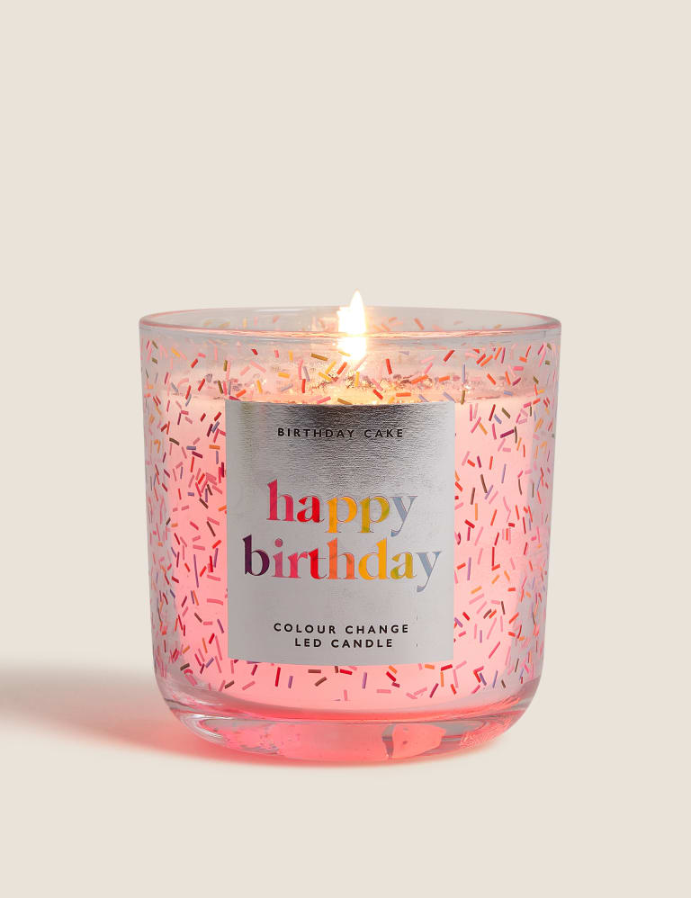 Birthday Cake Colour Change Light Up Candle M&S Collection M&S