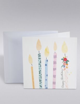 Birthday Candles Card Image 1 of 1