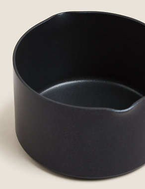Black Aluminium 14cm Non-Stick Milk Pan Image 2 of 4