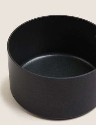 Black Aluminium 16cm Non-Stick Saucepan Image 2 of 4