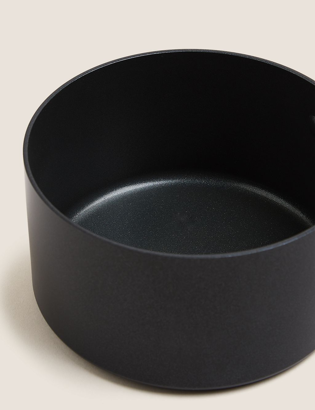 Black Aluminium 16cm Non-Stick Saucepan 1 of 4