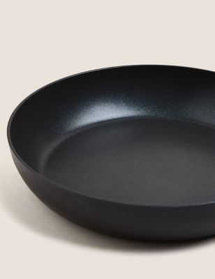 Black Aluminium 24cm Medium Non-Stick Frying Pan Image 2 of 4