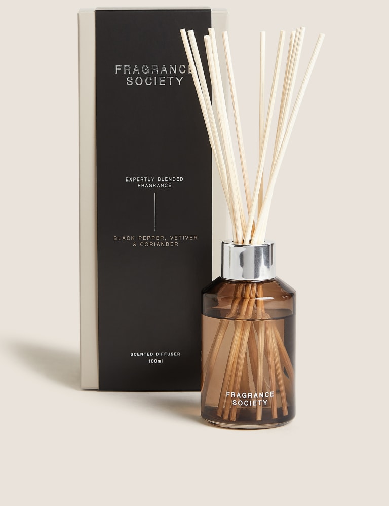 Black Pepper, Vetiver & Coriander 100ml Diffuser Fragrance Society M&S
