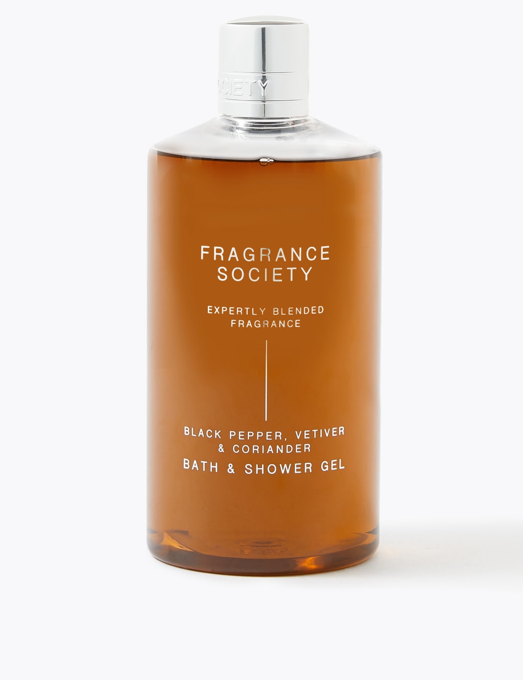 Black Pepper, Vetiver & Coriander Shower Gel 500ml Fragrance Society M&S