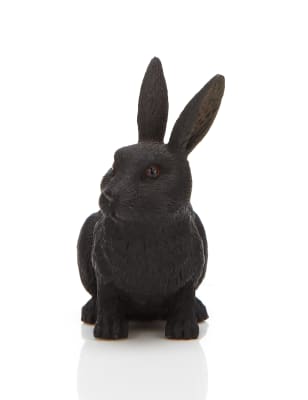 Black rabbit stuffed clearance animal