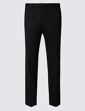 Black Regular Fit Trousers Image 2 of 5