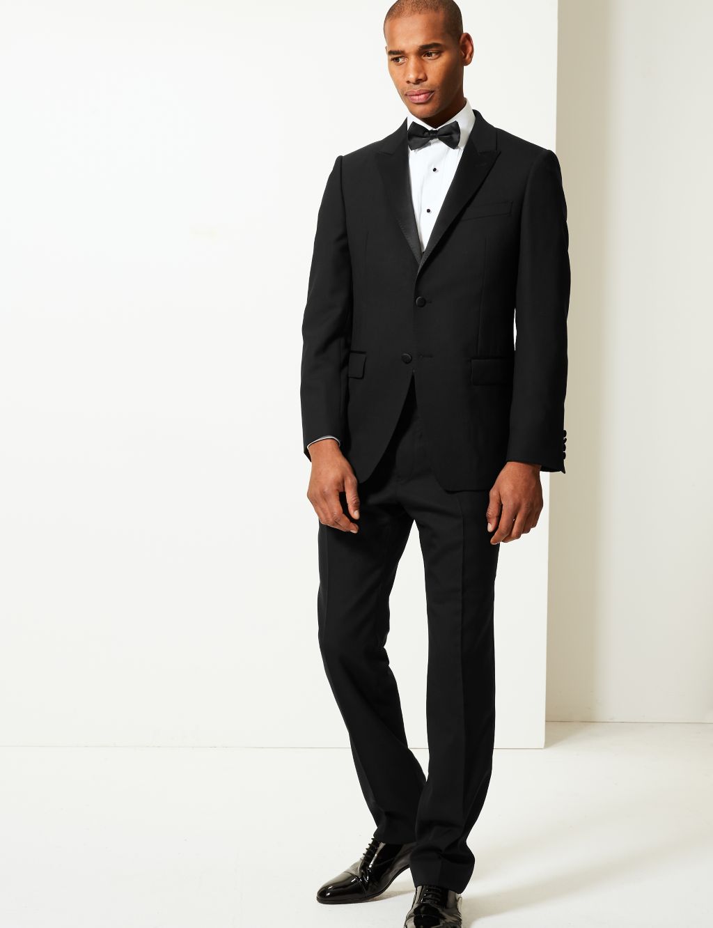 Black Regular Fit Wool Dinner Jacket | M&S Collection Luxury | M&S