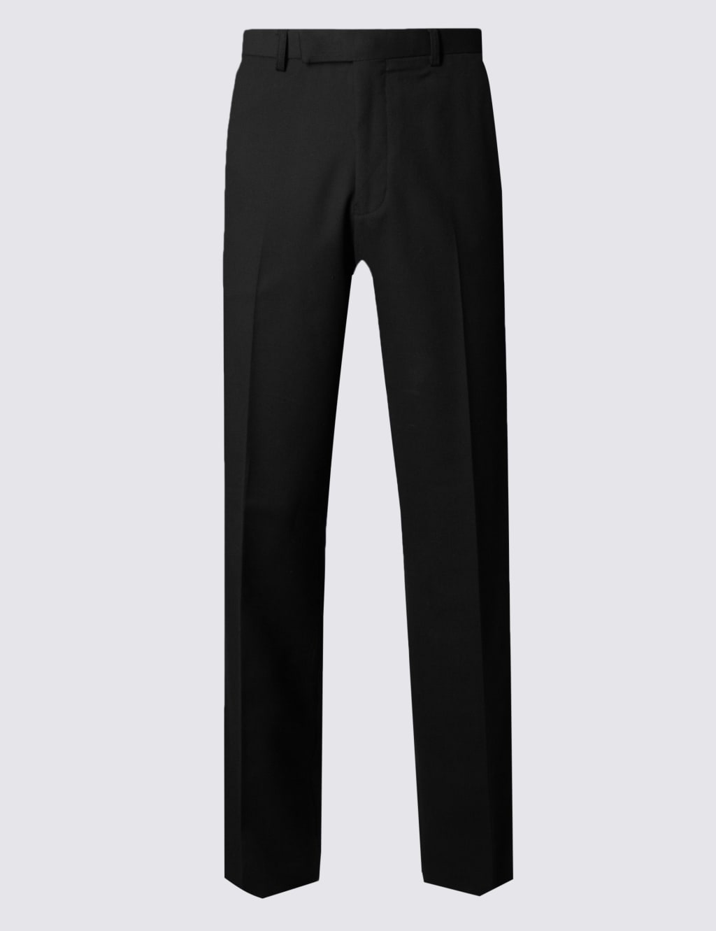 Black Regular Fit Wool Suit Trousers M&S SARTORIAL M&S