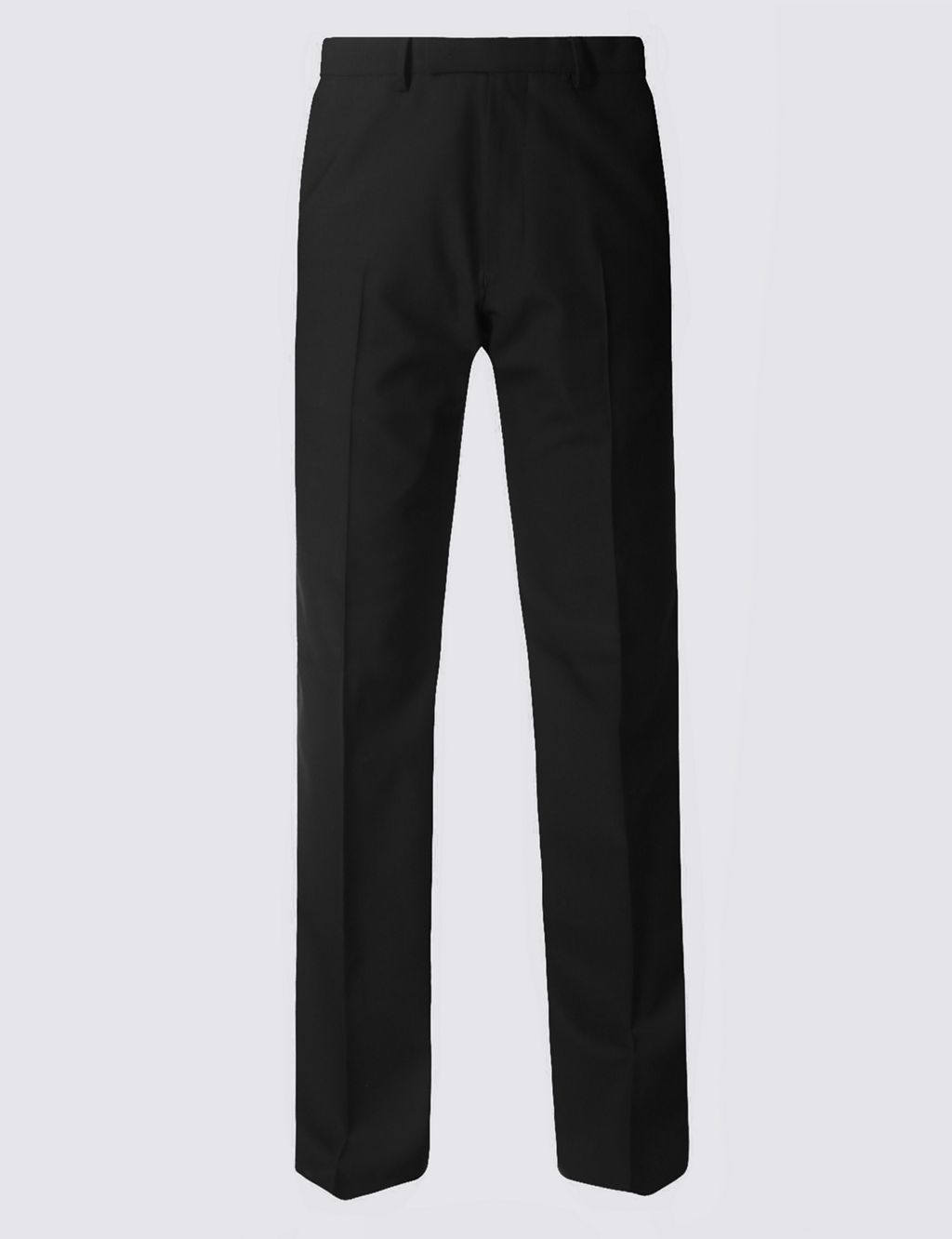 Black Regular Fit Wool Trousers 1 of 4