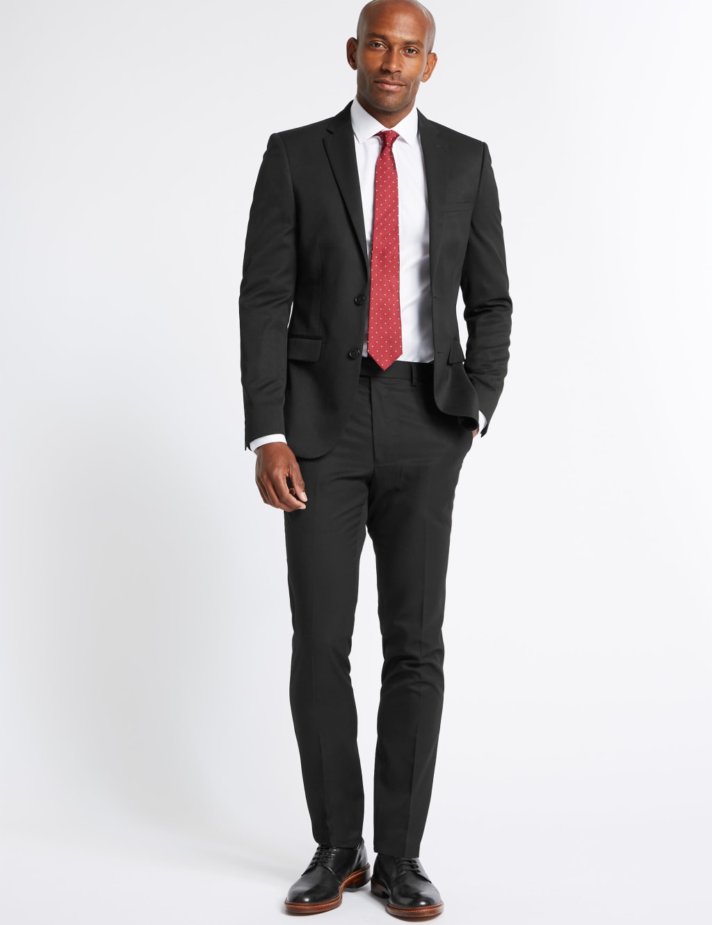 Black Skinny Fit Suit Jacket M&S Collection M&S