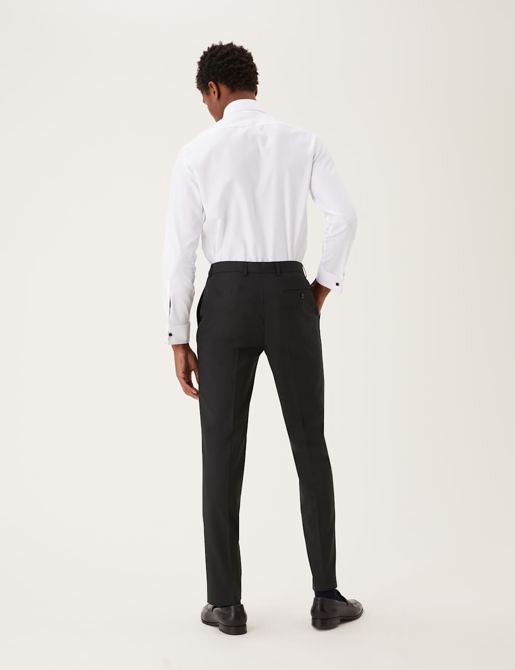 Black Skinny Fit Suit Trousers with Stretch 8 of 8