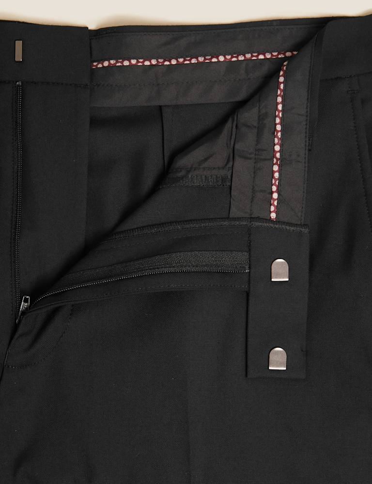 Black Skinny Fit Suit Trousers with Stretch 7 of 8