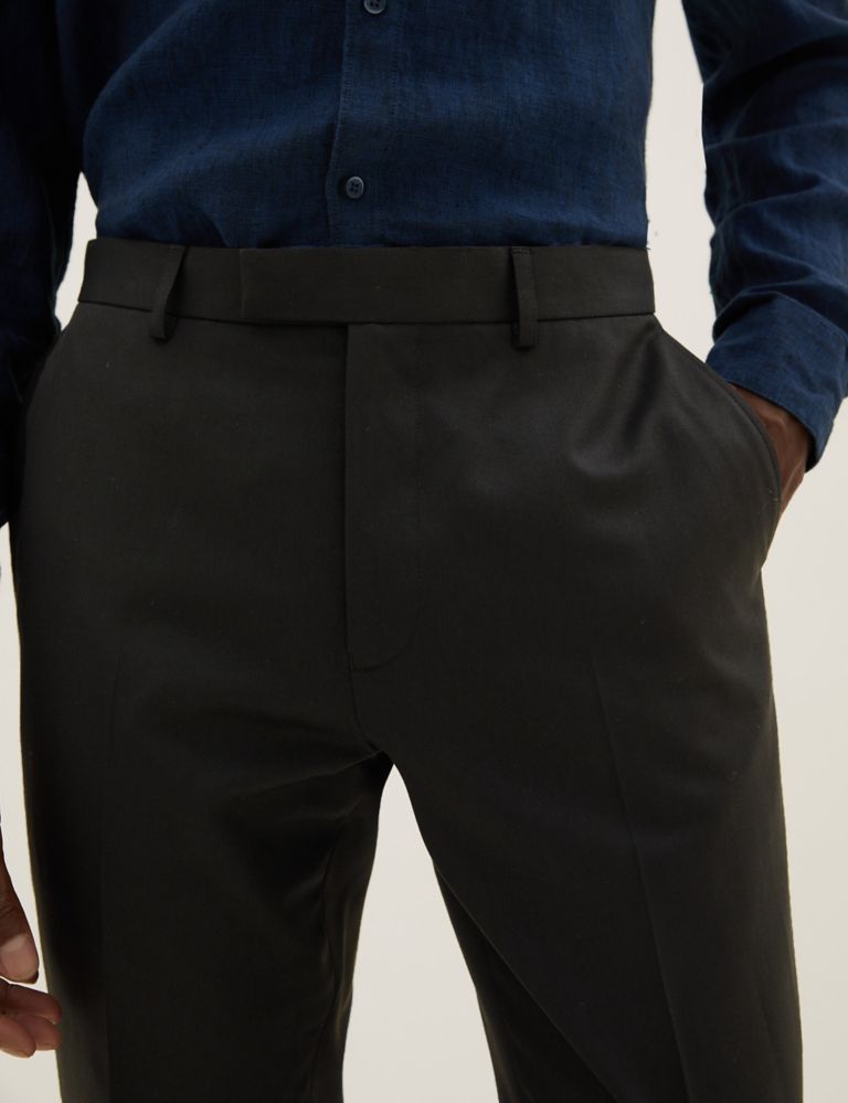 Black Skinny Fit Suit Trousers 3 of 6