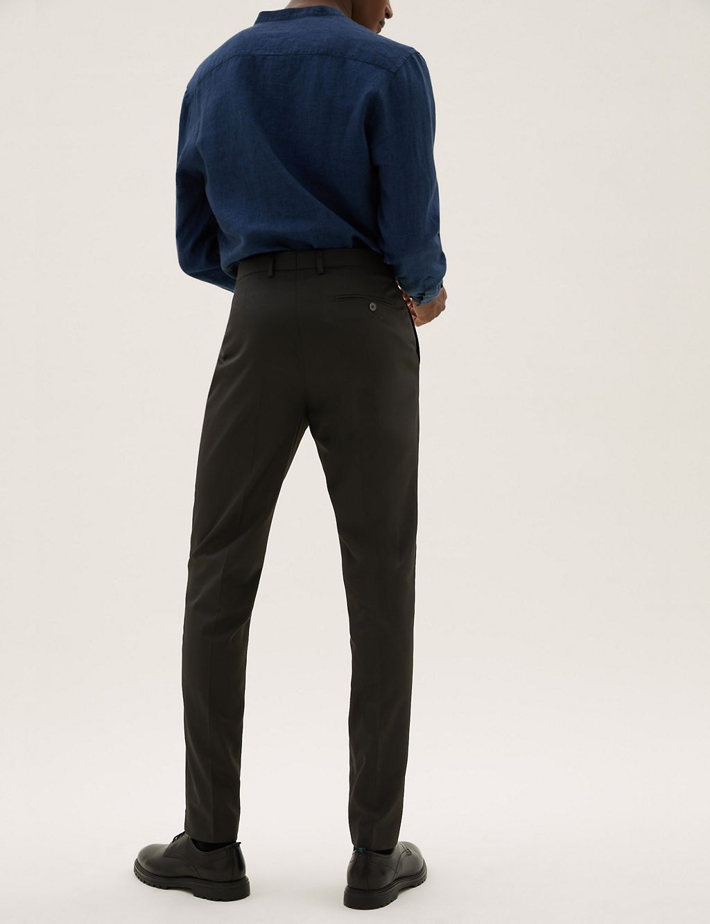 Black Skinny Fit Suit Trousers 4 of 6