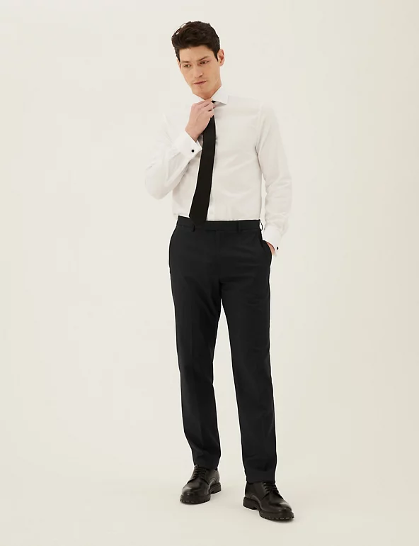 Sandro Wool-crepe Suit Pants in Black for Men Mens Clothing Trousers Slacks and Chinos Formal trousers 
