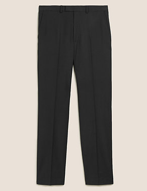 Black Tailored Fit Wool Rich Trousers Image 2 of 6