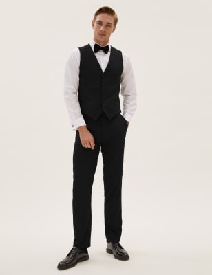 marks and spencer black waistcoat