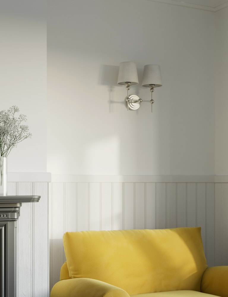 Double shade deals wall sconce