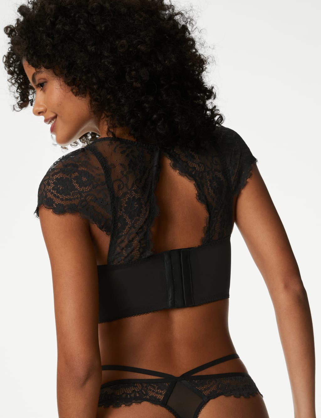 Lace crop hot sale top bra